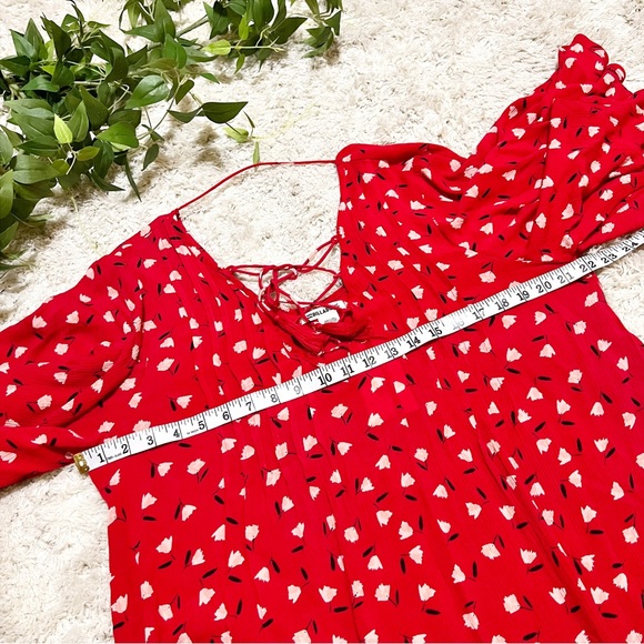 Billabong Ray Of Light Flutter Sleeve Blouse Womans Top Size Large NWT - Picture 13 of 14